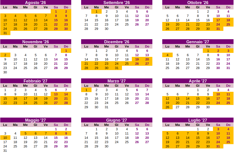 Vacanze scolastiche in Francia per l'anno accademico 2026-2027 nella Zona A (calendario)